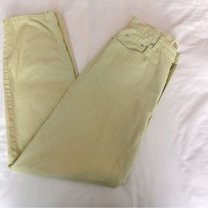 Liz Claiborne Linen green pants. Full length size 8